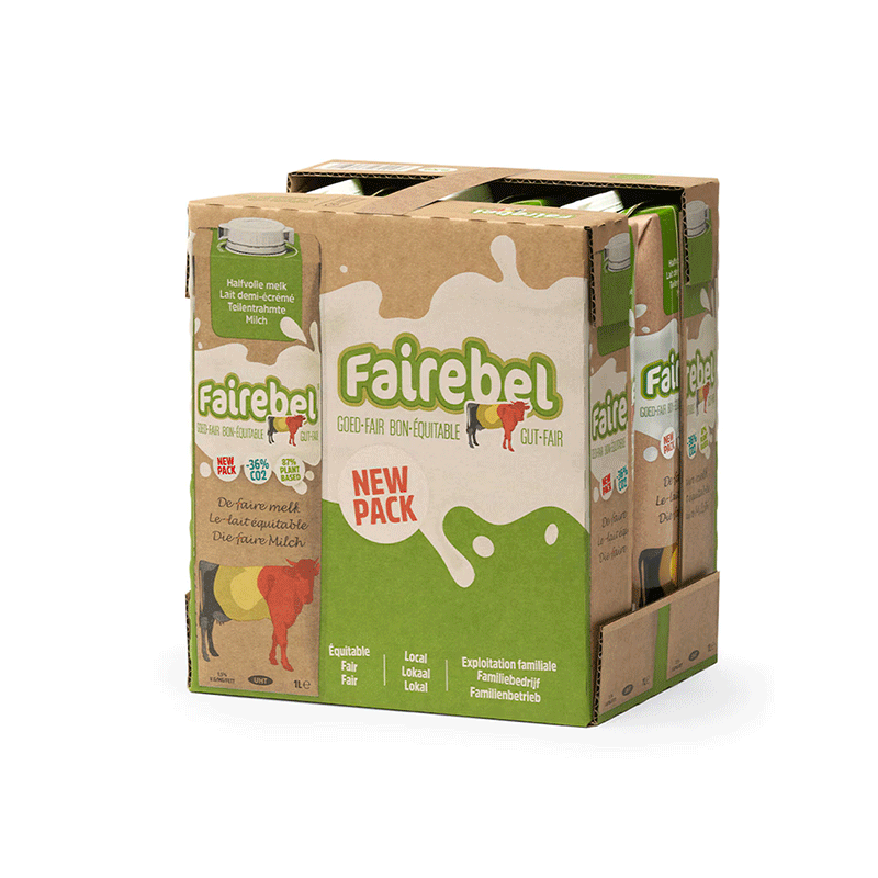 6x1L Lait Demi-Ecrémé