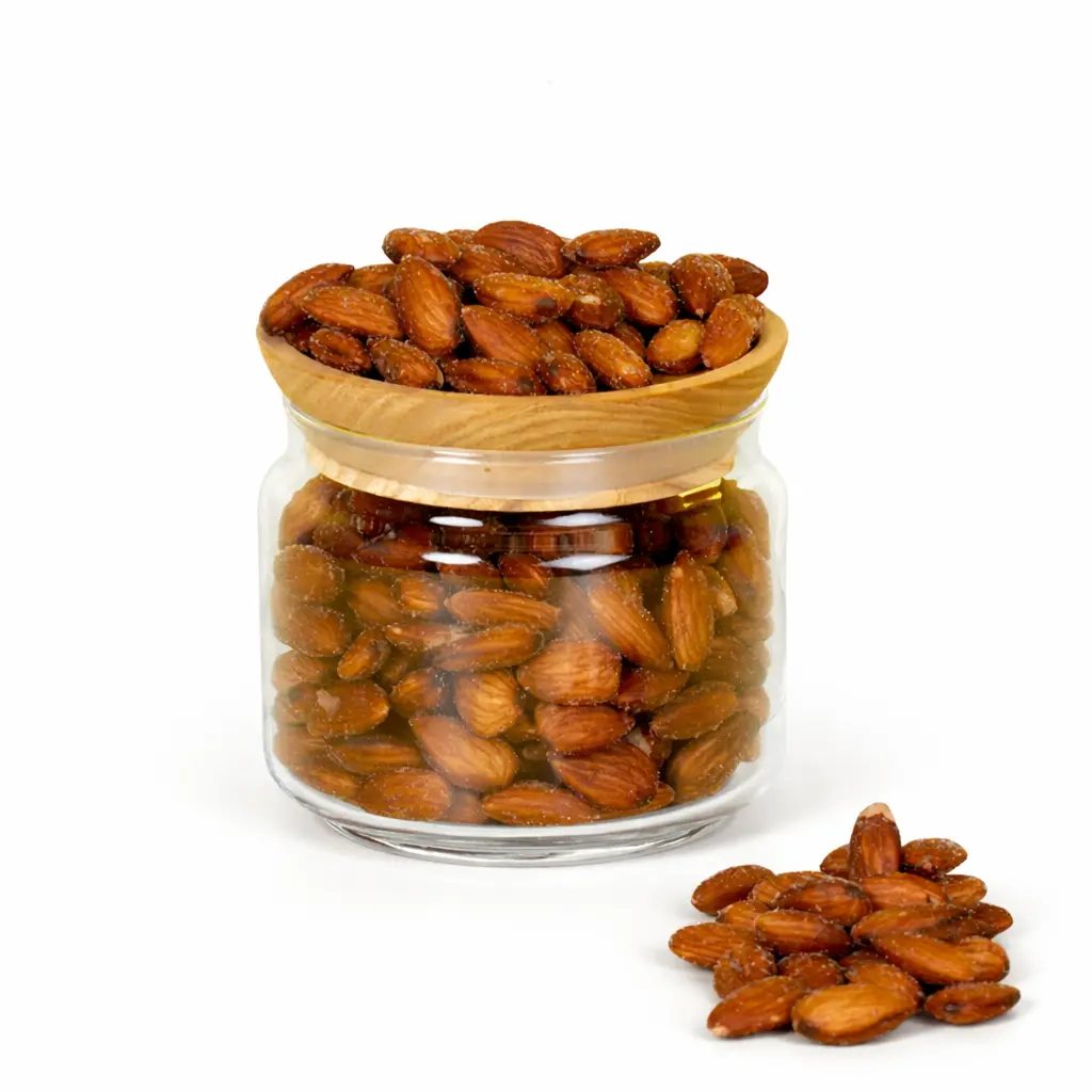 Gezouten en Geroosterde Bruine Amandelen