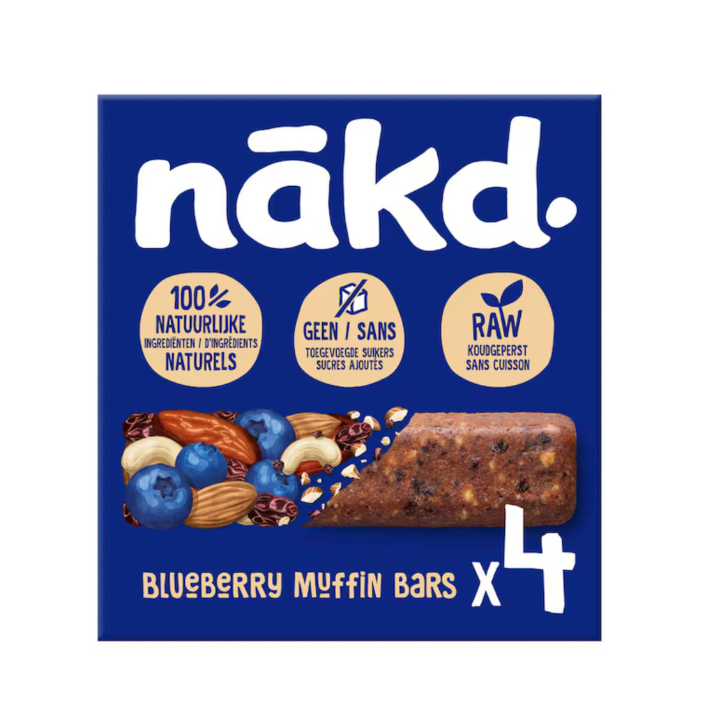 4 x Naked bar blueberry