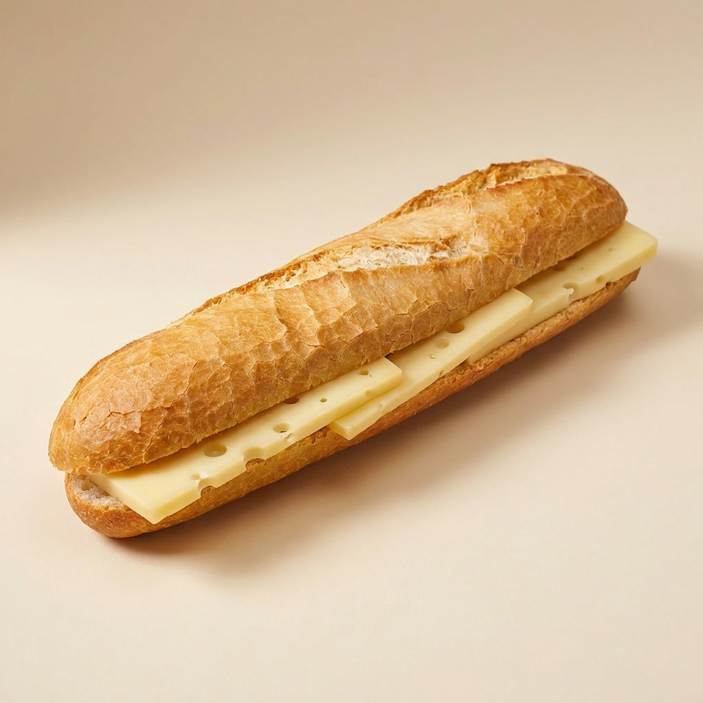 Kaas Broodje (Zonder Groentjes, Wit)