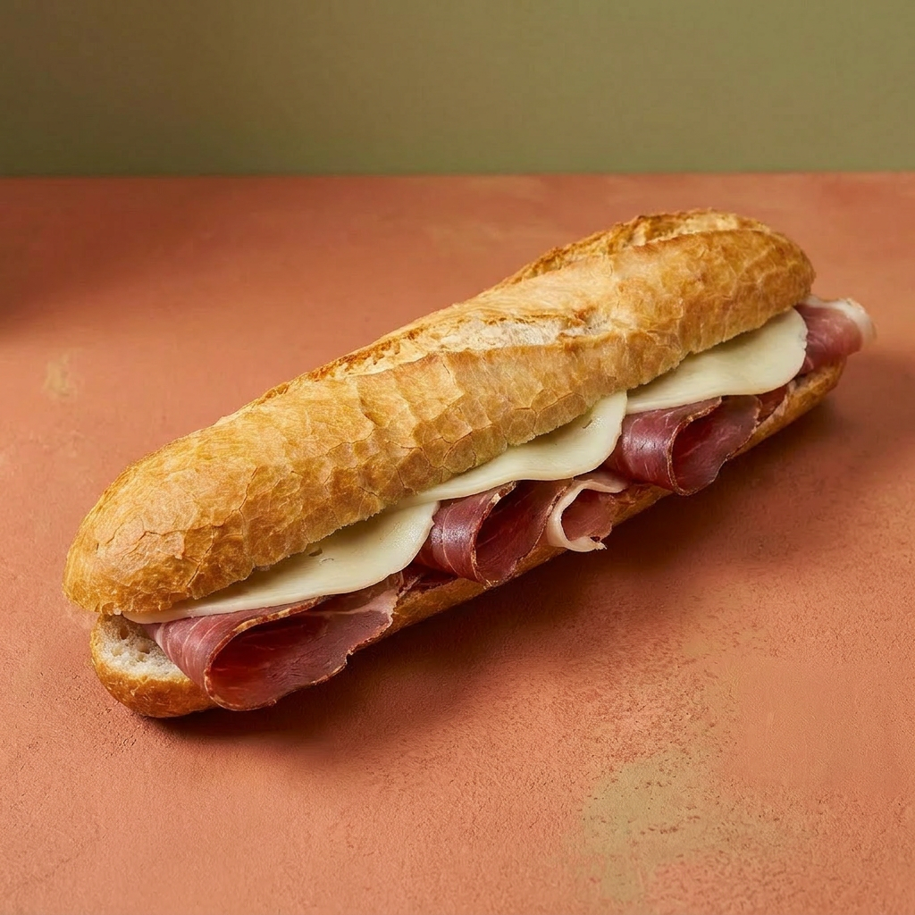 Mozzarella Gerookte Ham Broodje