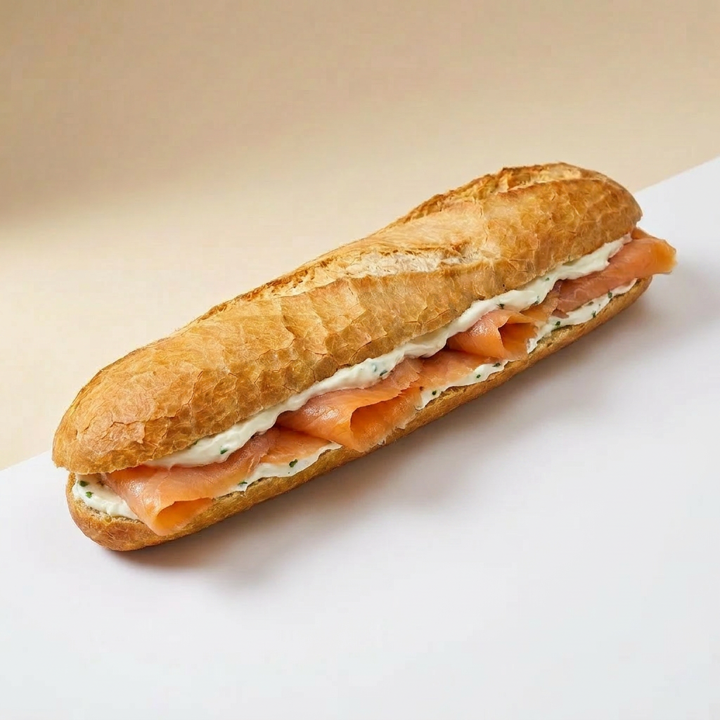 Sandwich Saumon Fumé Fromage Frais