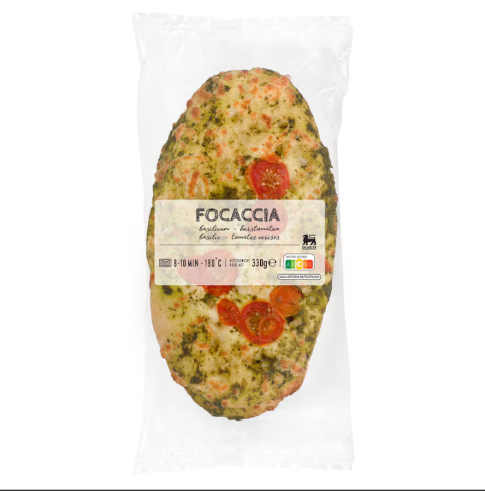 330g Focaccia Tomate Basilic
