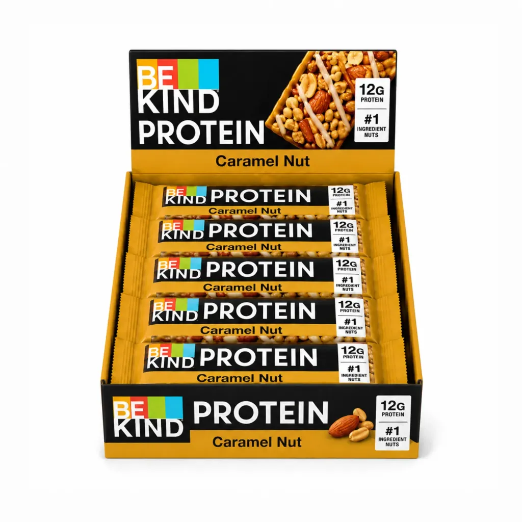 12x50g Karamel en Noten Eiwitreep