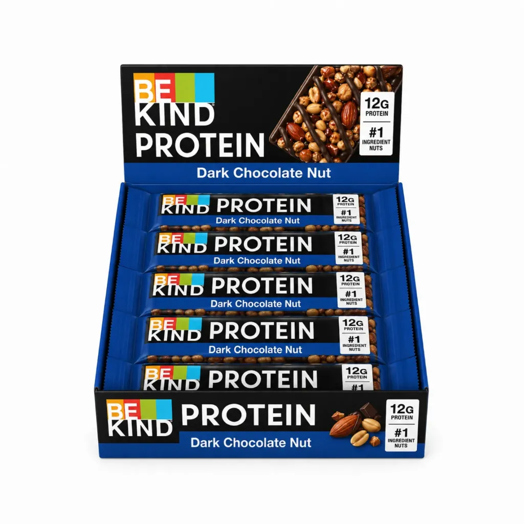 12x50g Pure Chocolade en Noten Eiwitreep