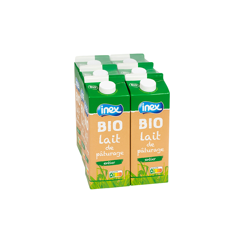 6x1L Lait Entier Bio